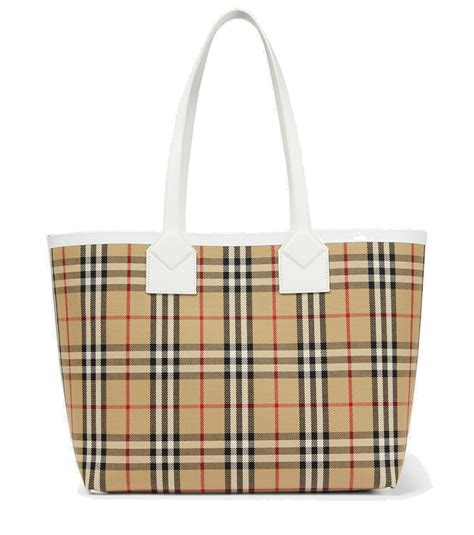 are burberry bags cheaper in london|burberry checked canvas tote bag.